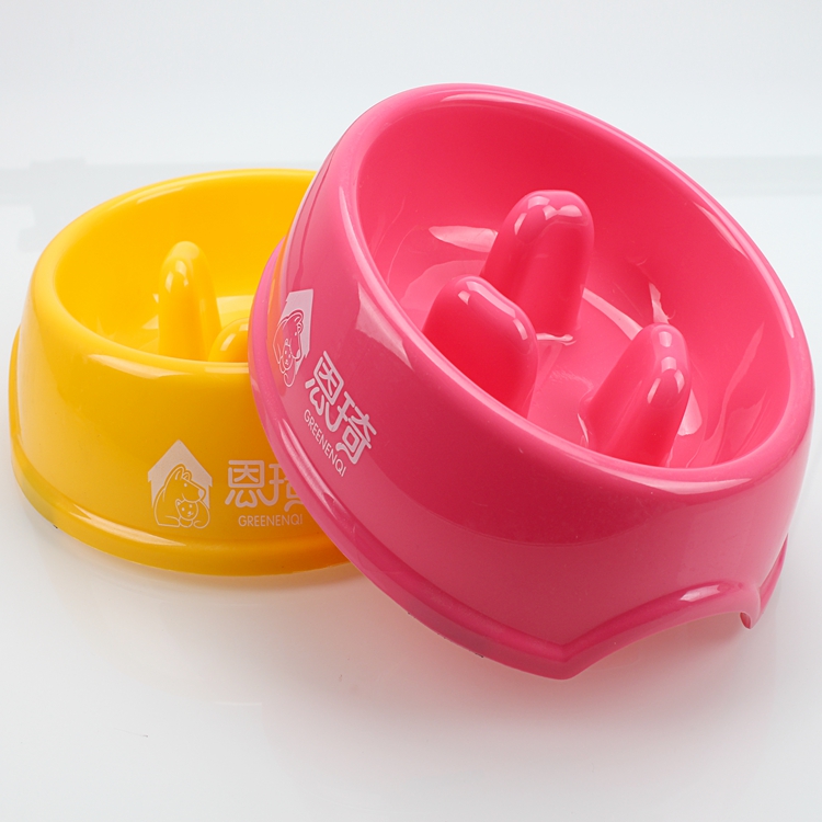 Hot selling New product adorable prevent choking plastic dog bowl